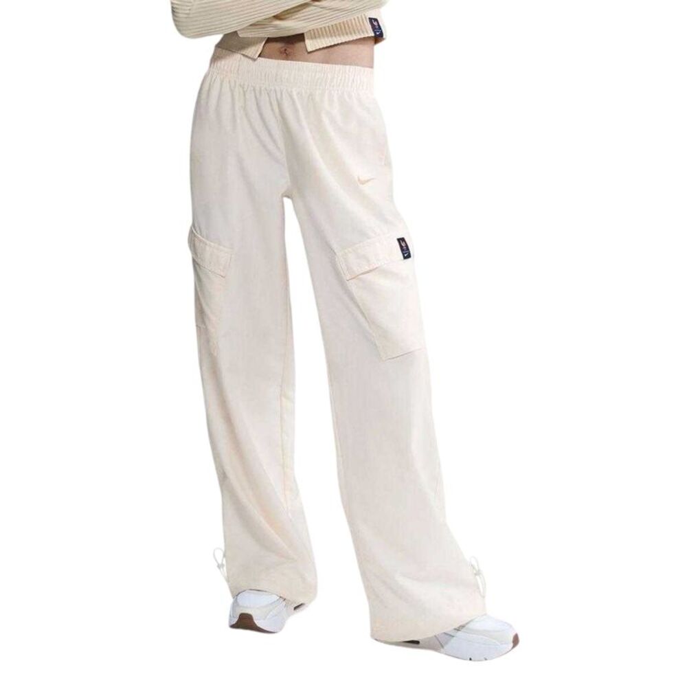 Nike Womens/Ladies Trend Wide Leg Cargo Pants / White